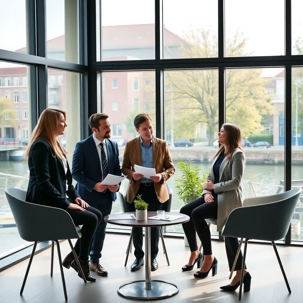 Pensioenadviseur die een gepersonaliseerd pensioenplan bespreekt met een oudere cliënt